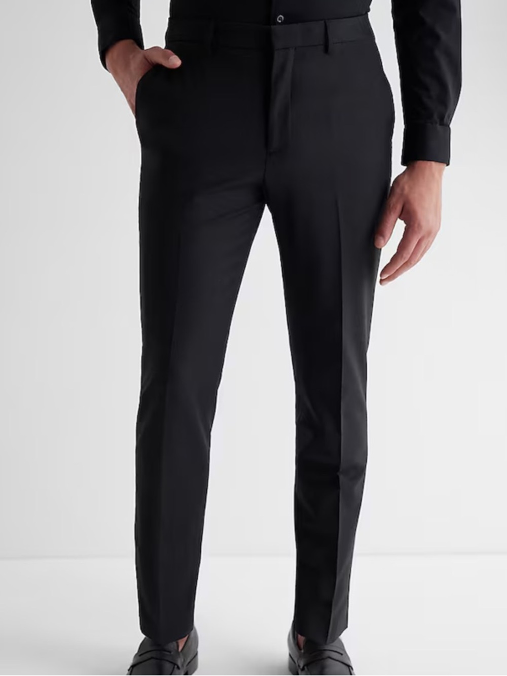Express Extra Slim Black Mens Dress Pants